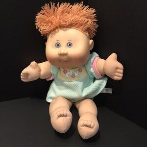 PlayAlong Doll Girl Short Peach Hair Blue Eyes CPK Shirt 2004 PA7